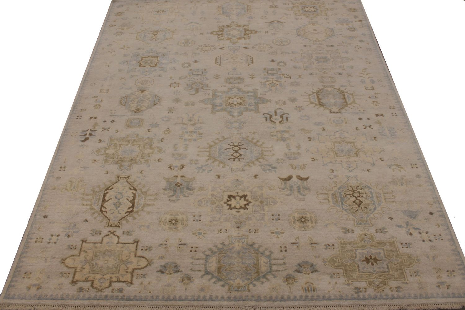8x10 Oushak Hand Knotted Wool Area Rug - MR030072