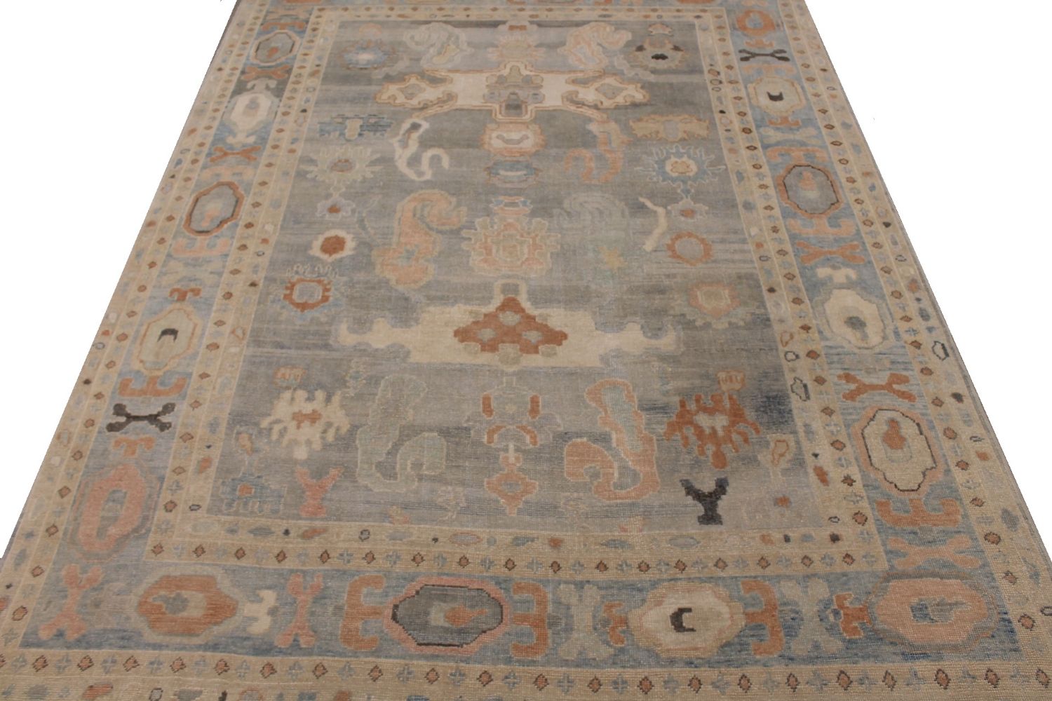 10x14 Oushak Hand Knotted Wool Area Rug - MR030080