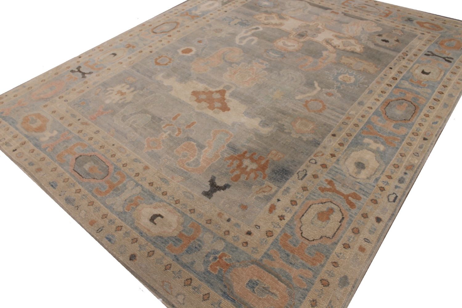 10x14 Oushak Hand Knotted Wool Area Rug - MR030080