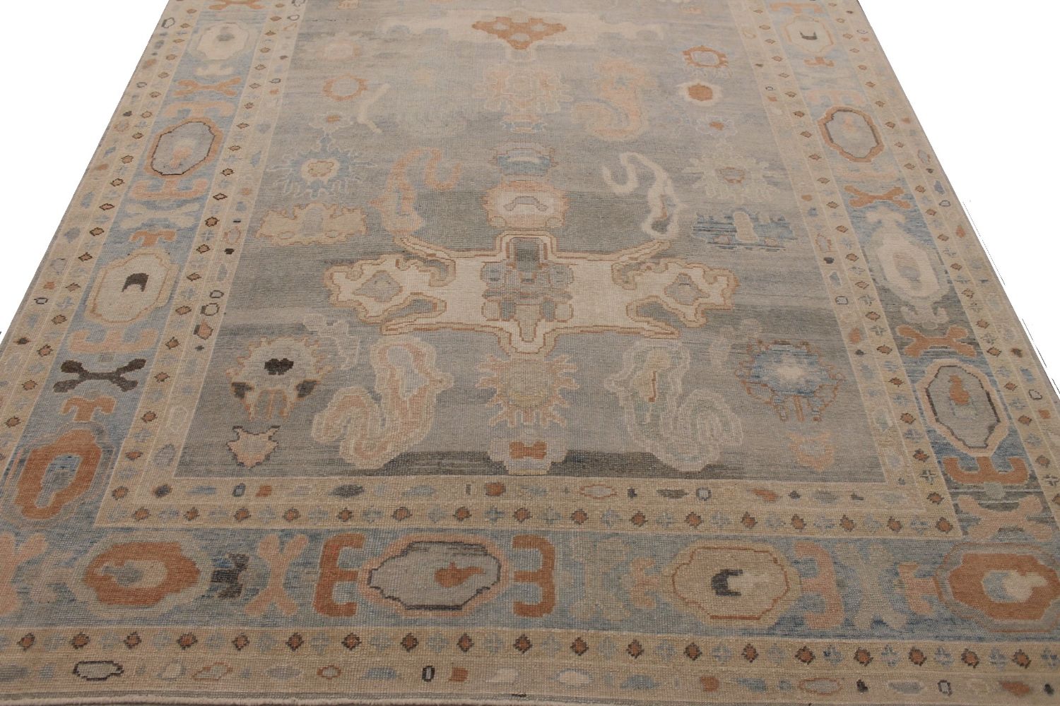 10x14 Oushak Hand Knotted Wool Area Rug - MR030080