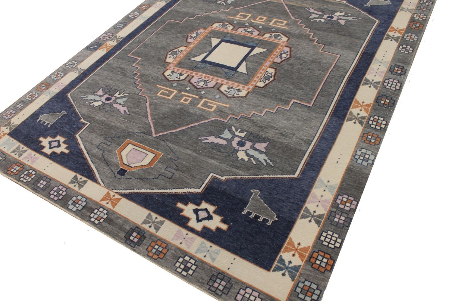 9x12 Oushak Hand Knotted Wool Area Rug - MR030081