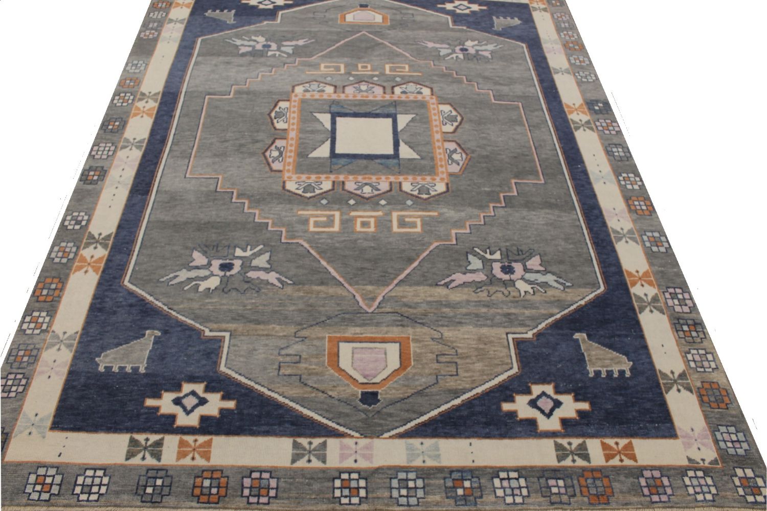 9x12 Oushak Hand Knotted Wool Area Rug - MR030081