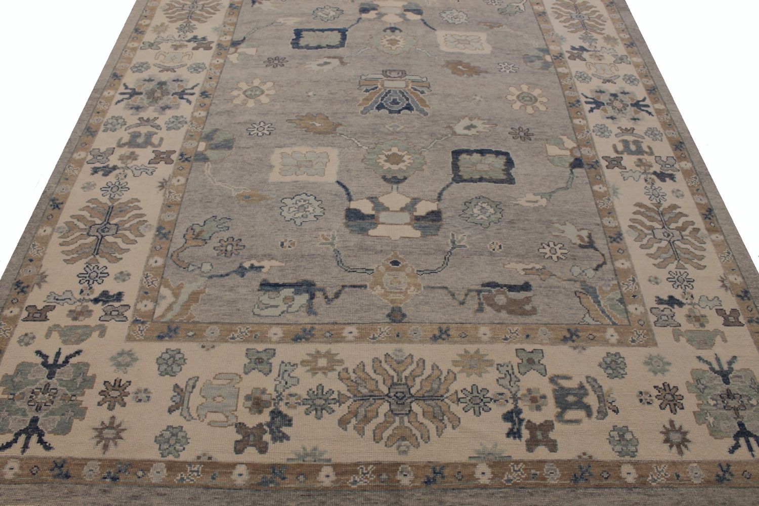 10x14 Oushak Hand Knotted Wool Area Rug - MR030082
