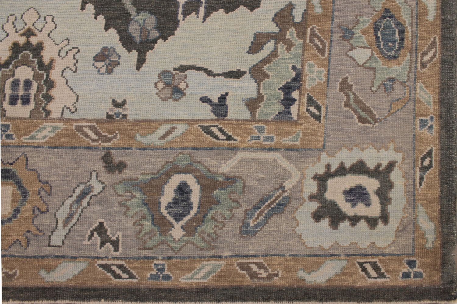 9x12 Oushak Hand Knotted Wool Area Rug - MR030083