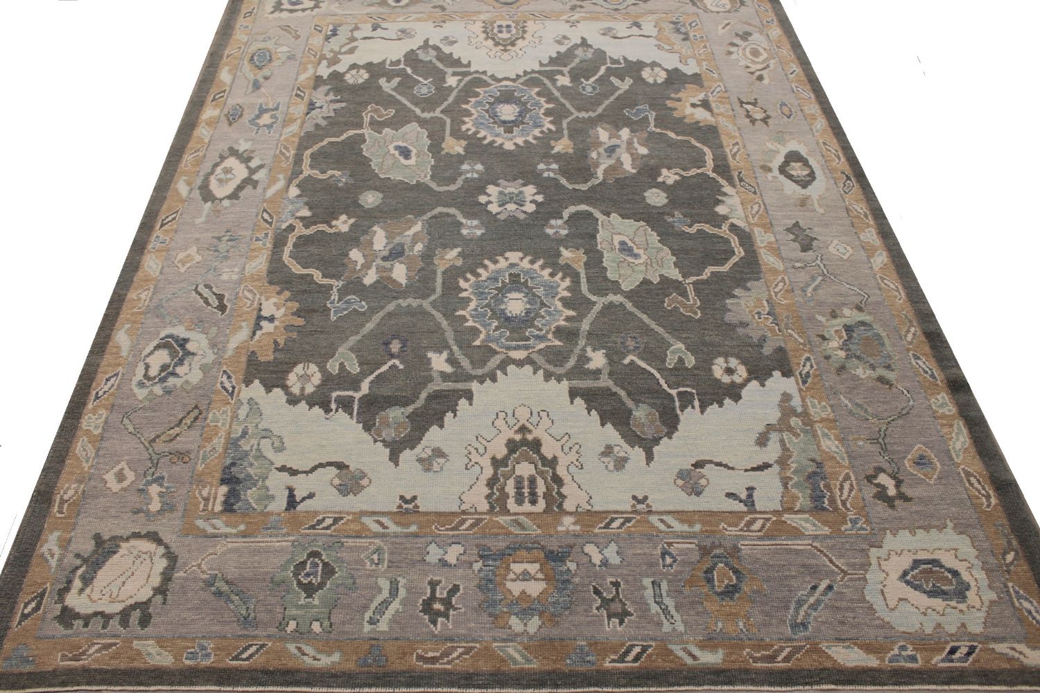 9x12 Oushak Hand Knotted Wool Area Rug - MR030083