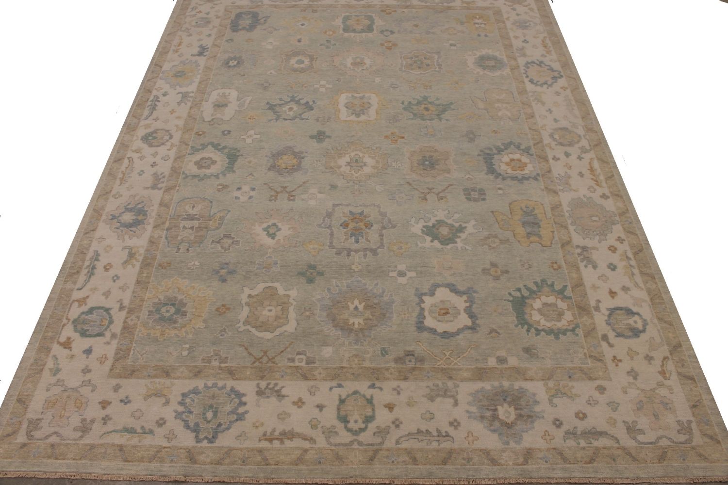 10x14 Casual Hand Knotted Wool Area Rug - MR030100
