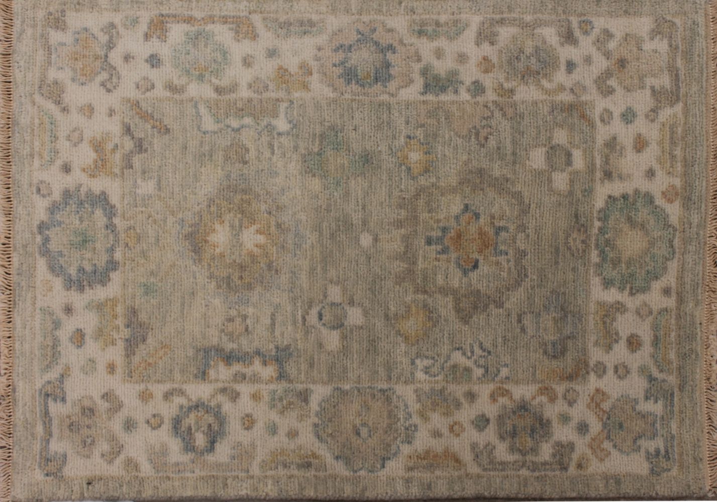 2X3 Casual Hand Knotted Wool Area Rug - MR030107