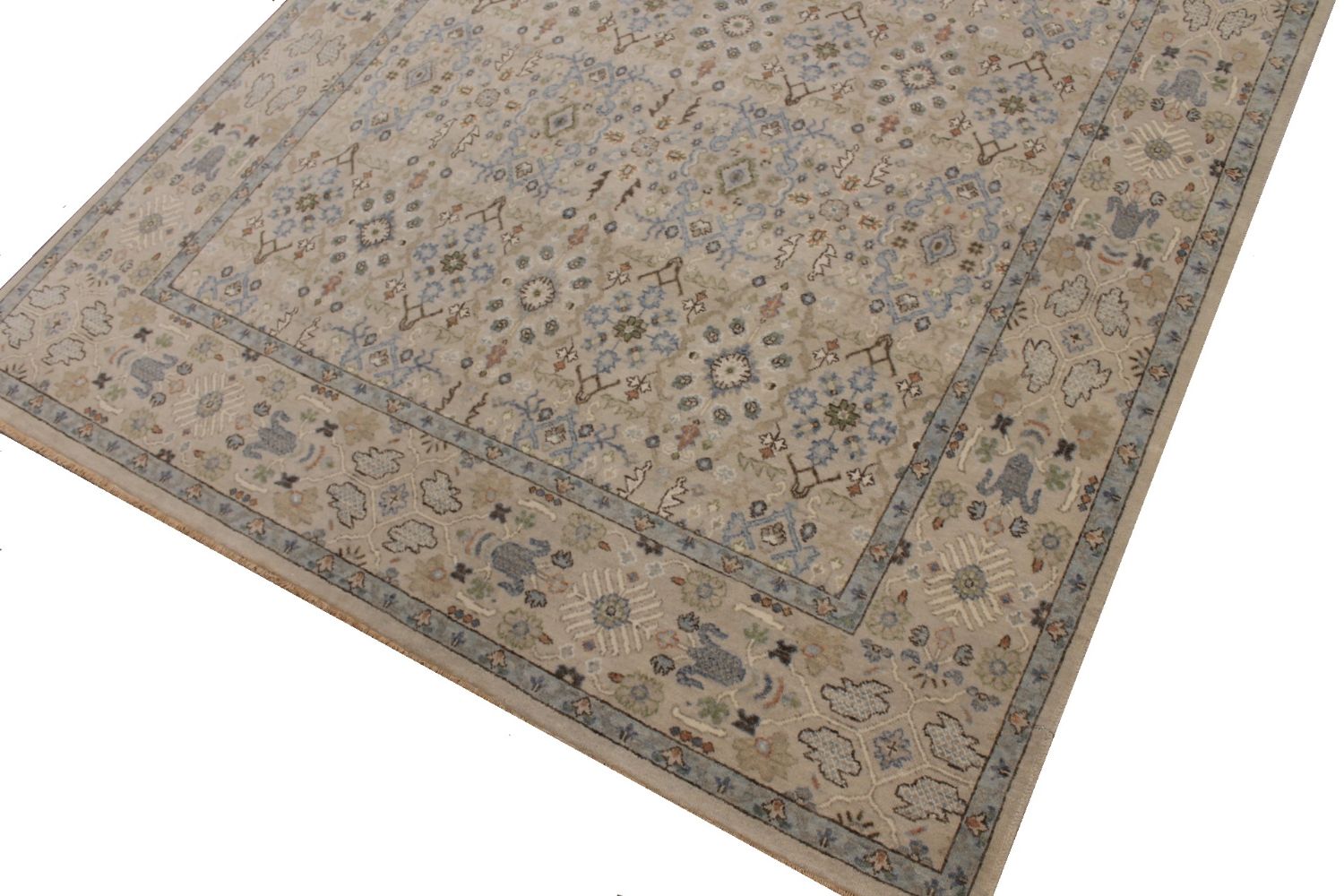 8x10 Casual Hand Knotted Wool Area Rug - MR030110