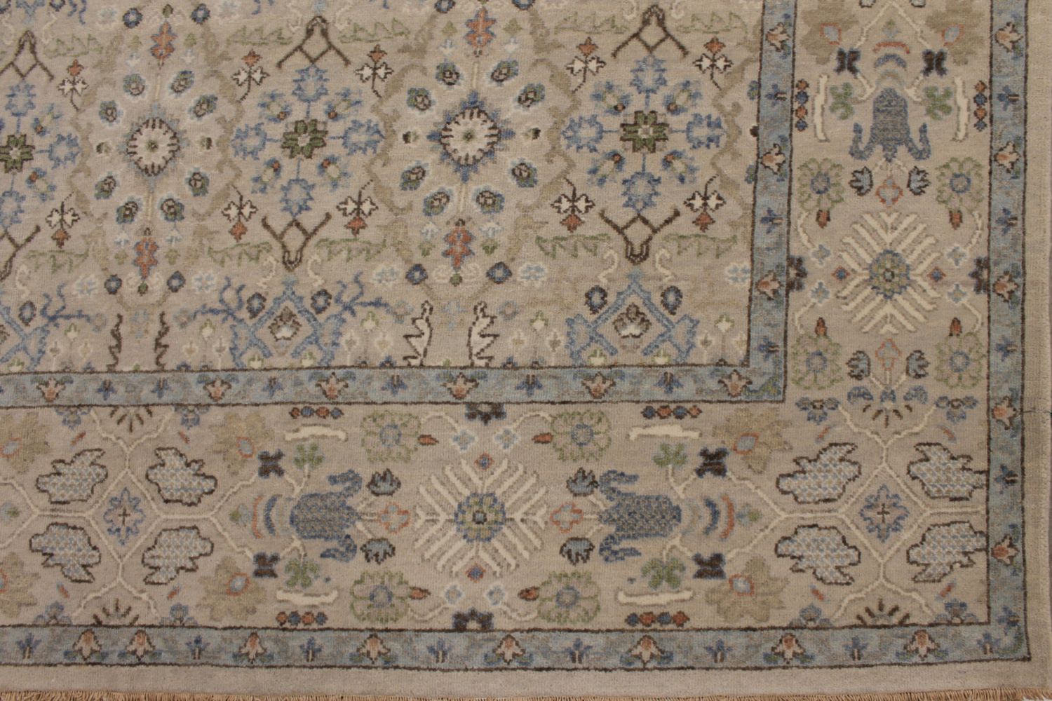 8x10 Casual Hand Knotted Wool Area Rug - MR030110