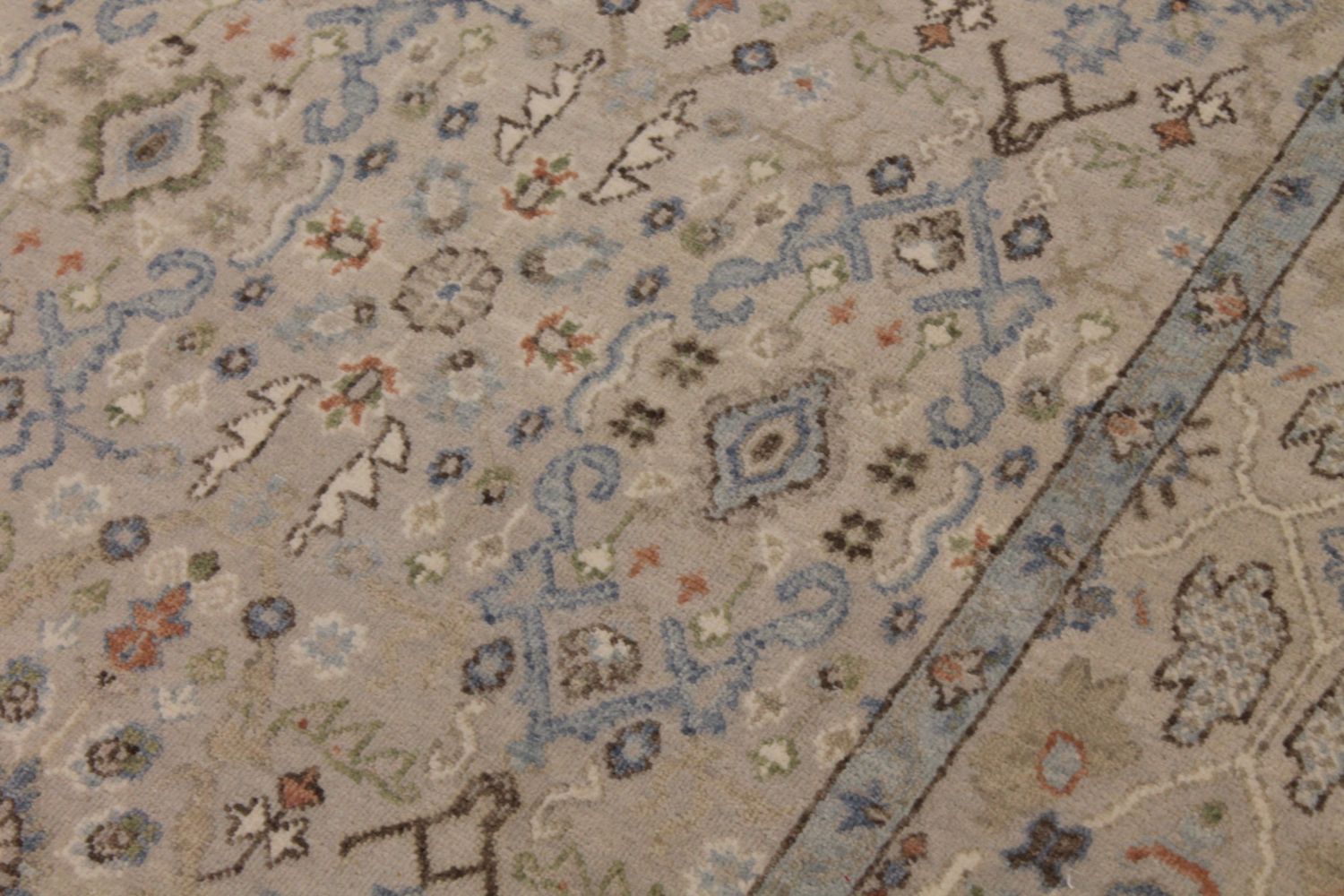 8x10 Casual Hand Knotted Wool Area Rug - MR030110