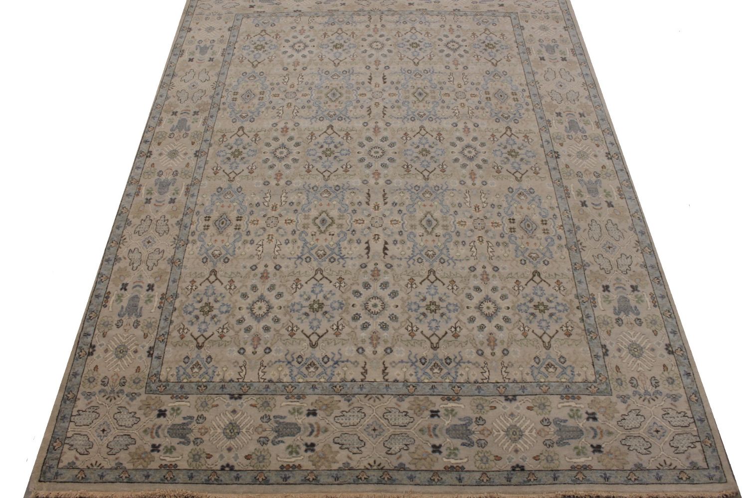 8x10 Casual Hand Knotted Wool Area Rug - MR030110