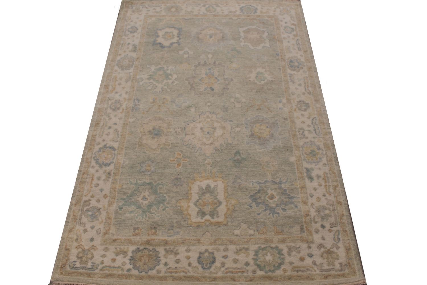 4x6 Casual Hand Knotted Wool Area Rug - MR030112
