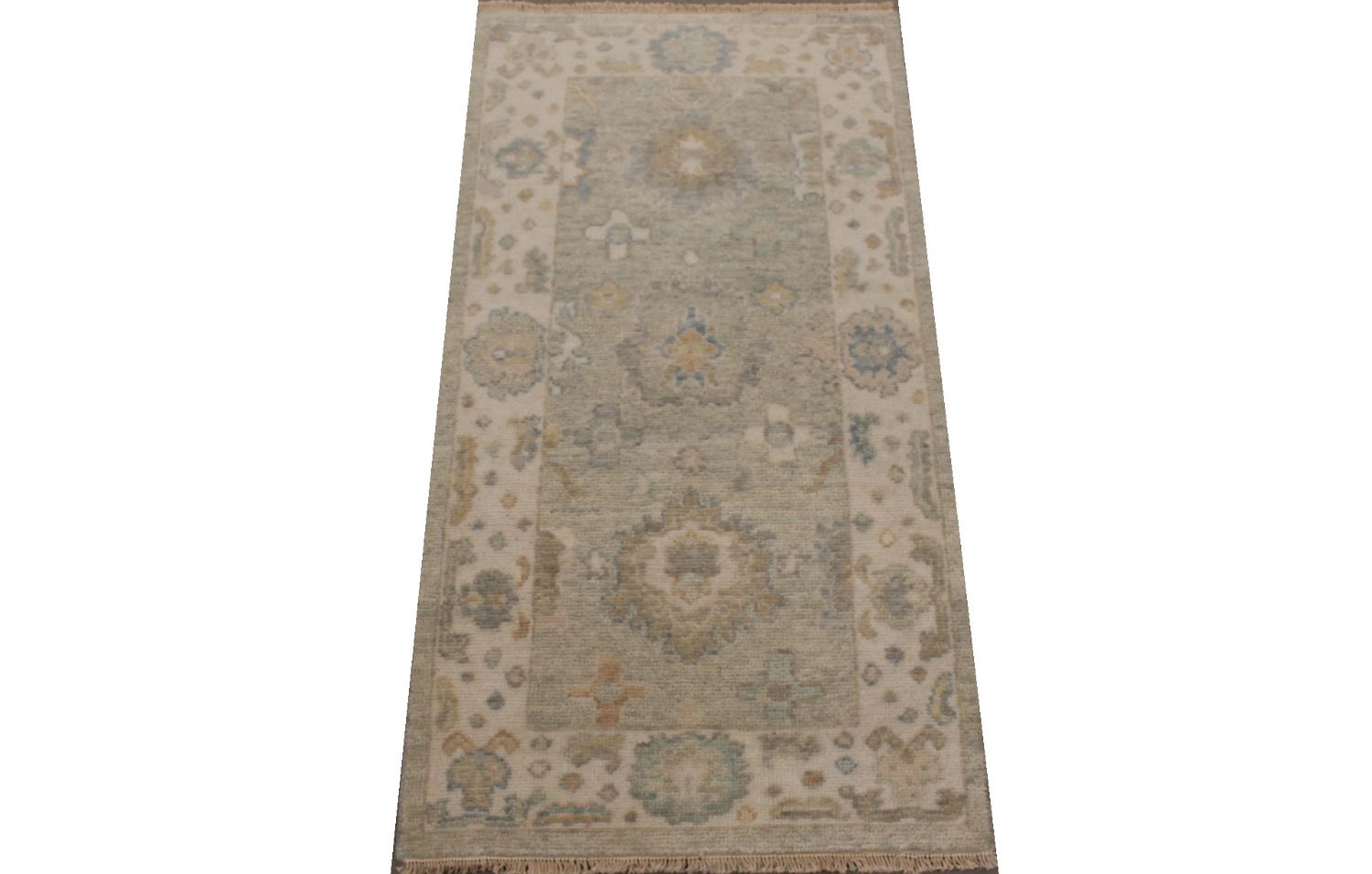 2X4 Casual Hand Knotted Wool Area Rug - MR030113