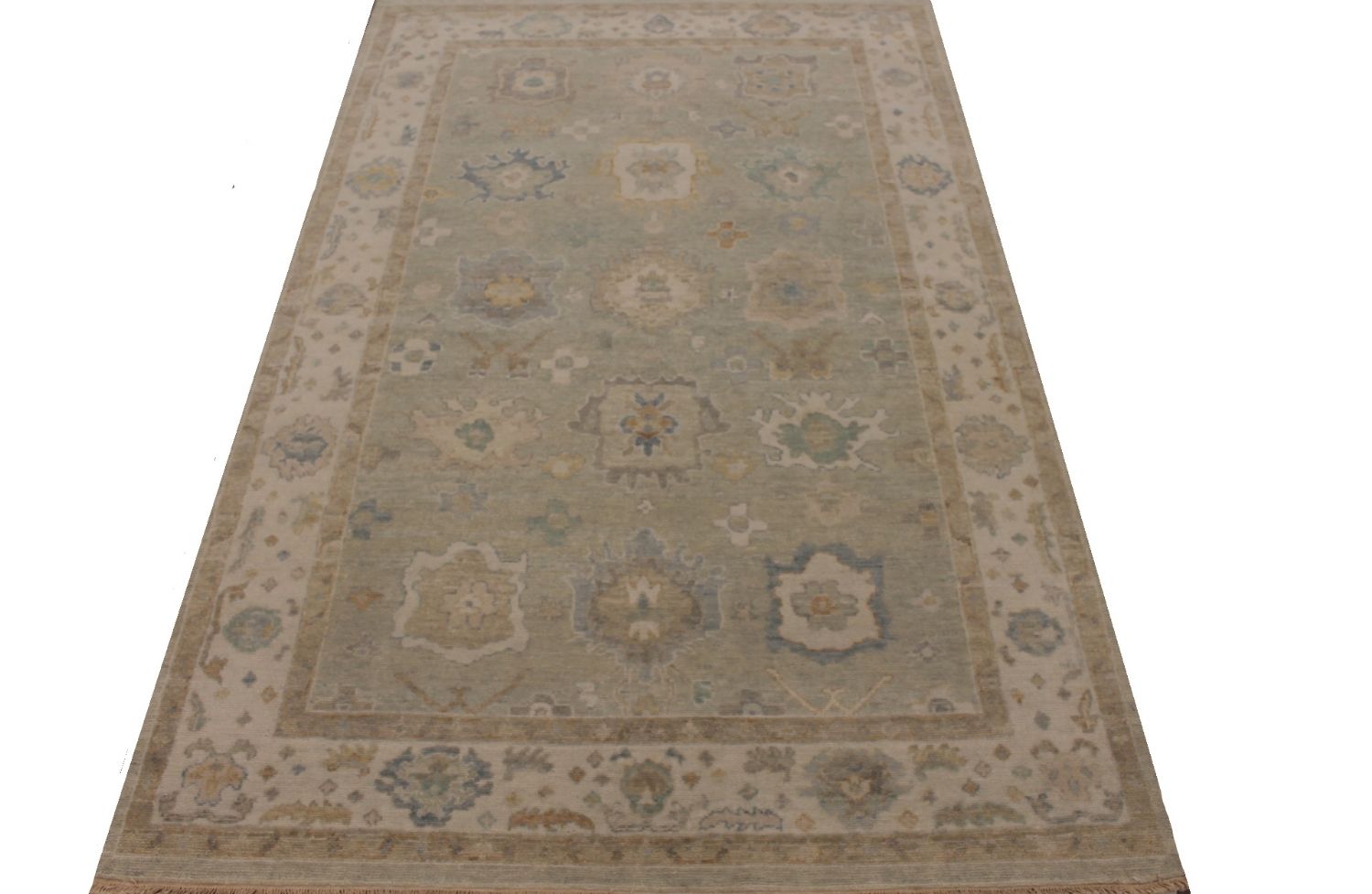 6x9 Casual Hand Knotted Wool Area Rug - MR030117