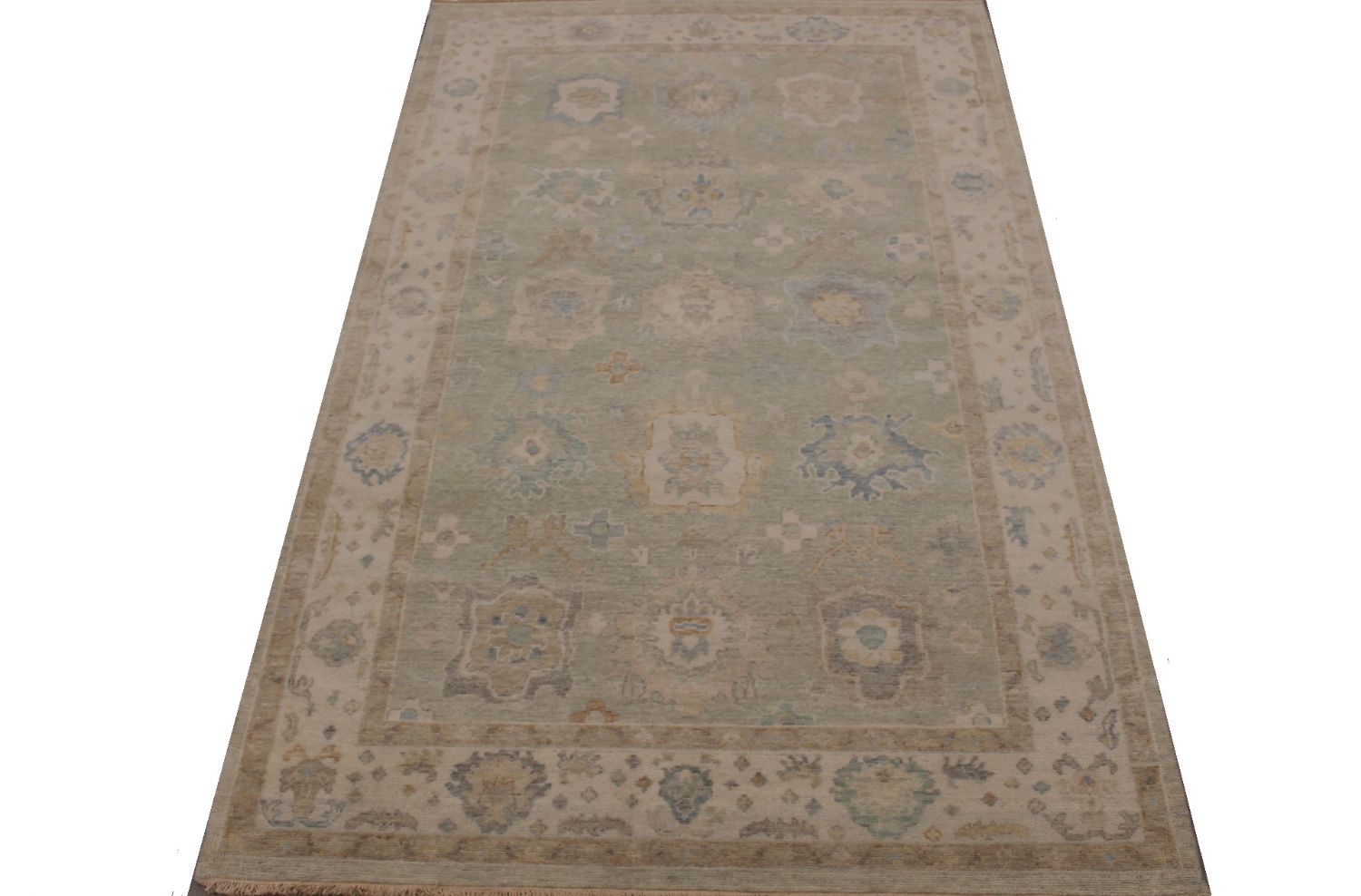 6x9 Casual Hand Knotted Wool Area Rug - MR030117