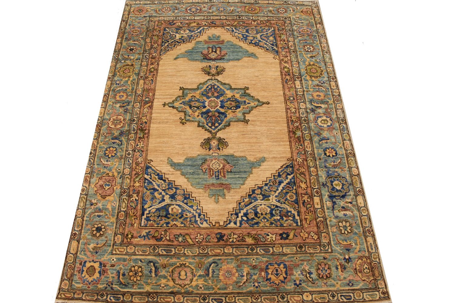 6x9 Aryana & Antique Revivals Hand Knotted Wool Area Rug - MR030134