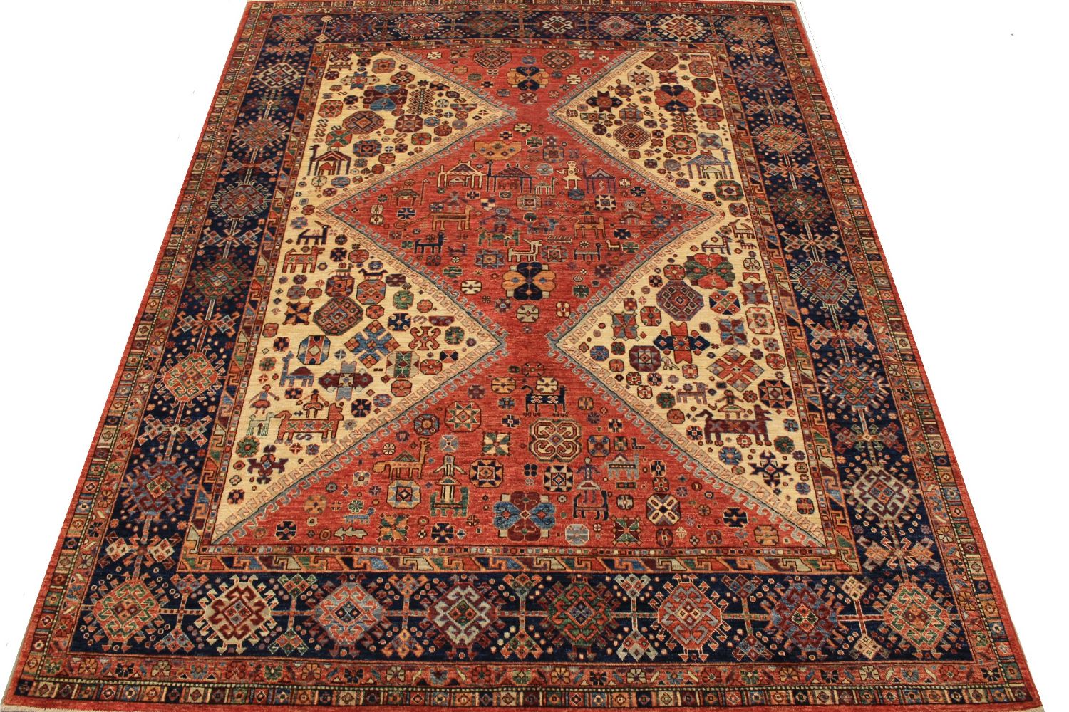 8x10 Aryana & Antique Revivals Hand Knotted Wool Area Rug - MR030137