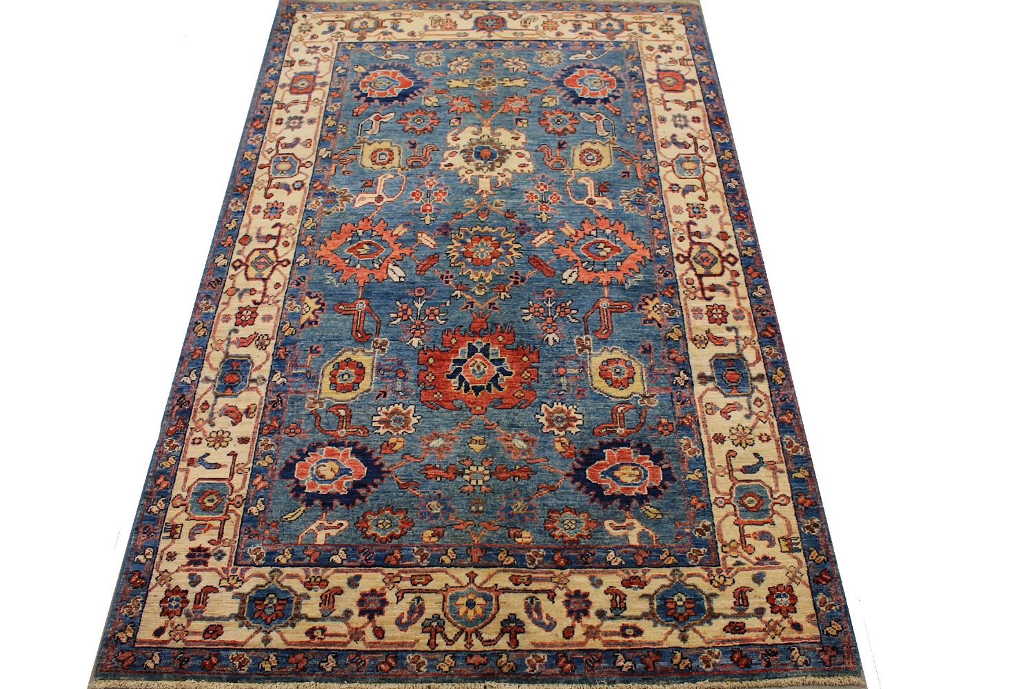 4x6 Aryana & Antique Revivals Hand Knotted Wool Area Rug - MR030154