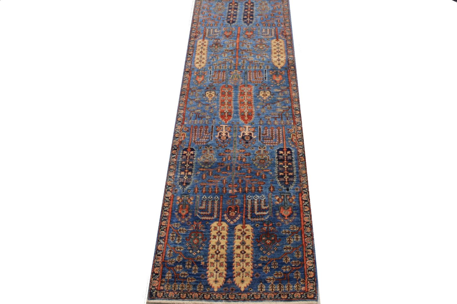 12 ft. Runner Aryana & Antique Revivals Hand Knotted Wool Area Rug - MR030155