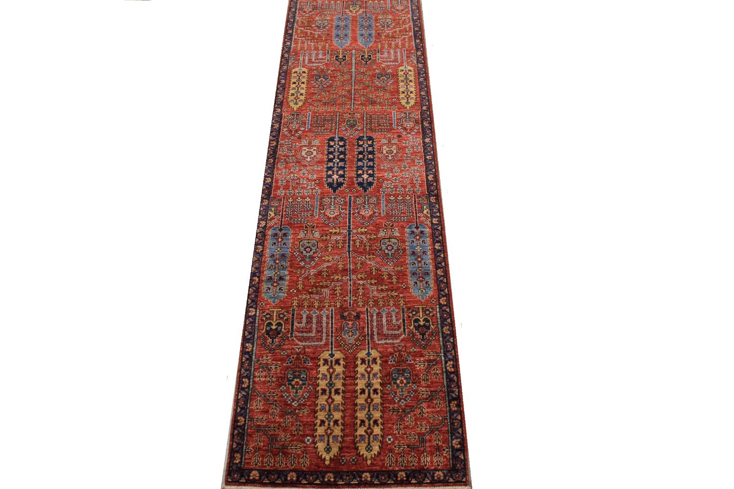 12 ft. Runner Aryana & Antique Revivals Hand Knotted Wool Area Rug - MR030159