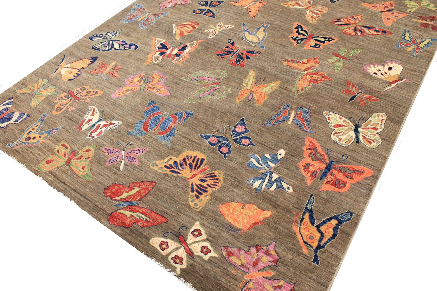 9x12 Modern Hand Knotted Wool Area Rug - MR030166