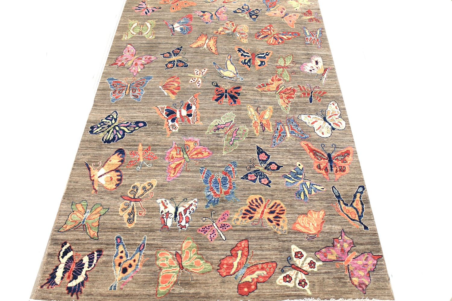 6x9 Modern Hand Knotted Wool Area Rug - MR030168