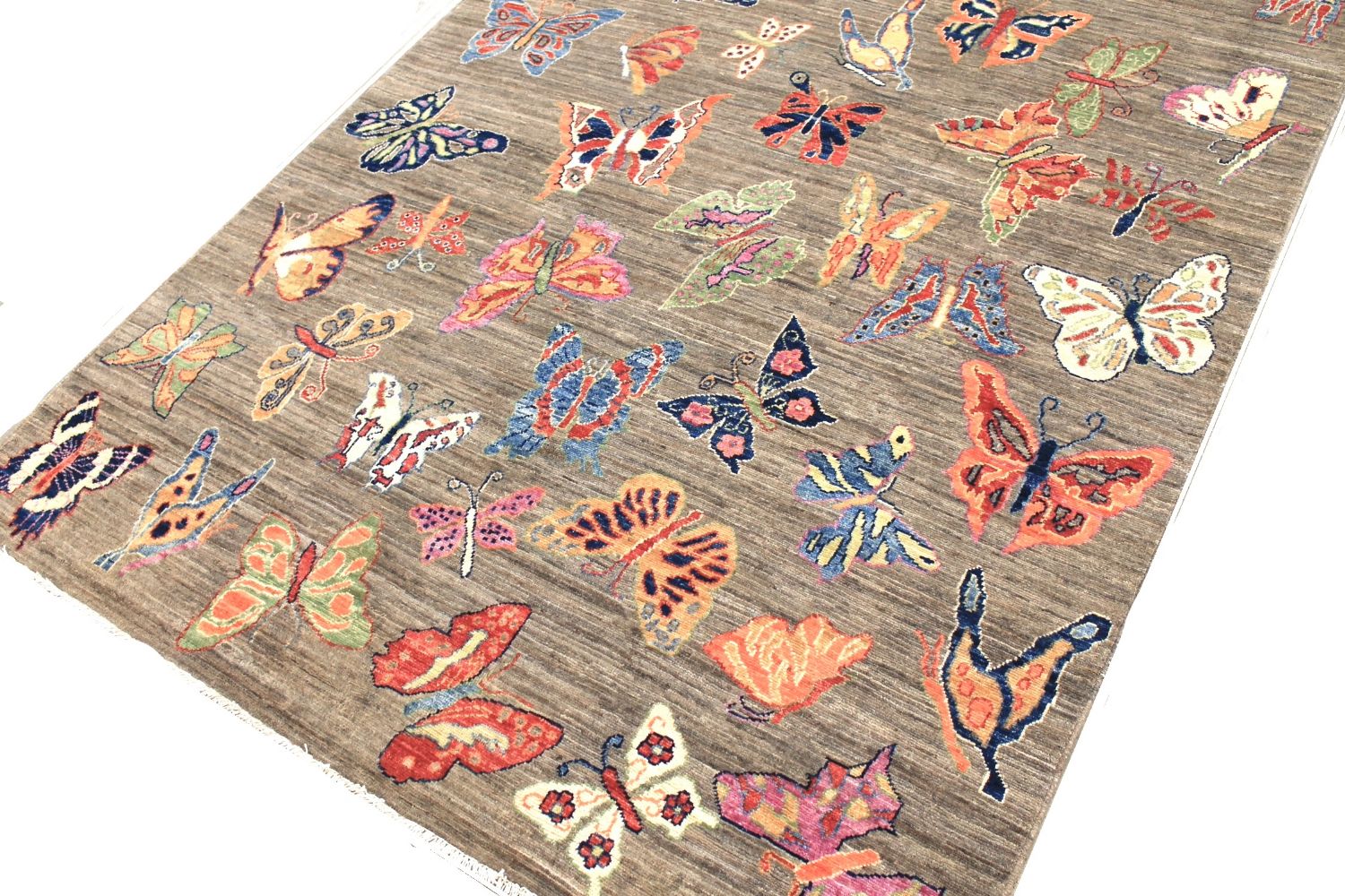 6x9 Modern Hand Knotted Wool Area Rug - MR030168