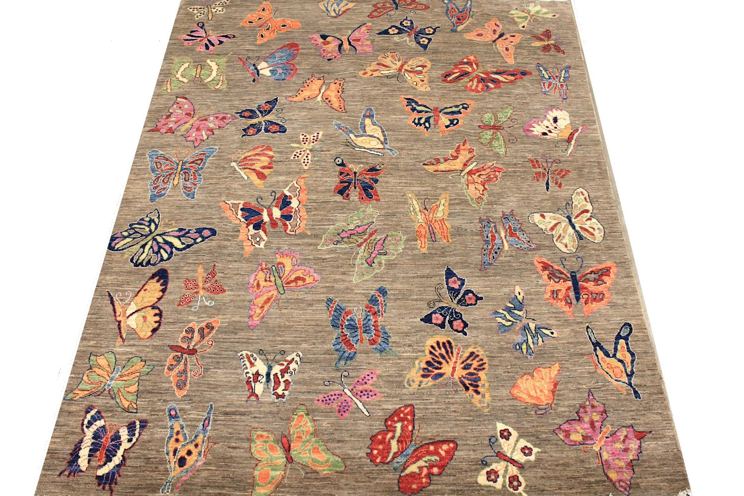 8x10 Modern Hand Knotted Wool Area Rug - MR030169