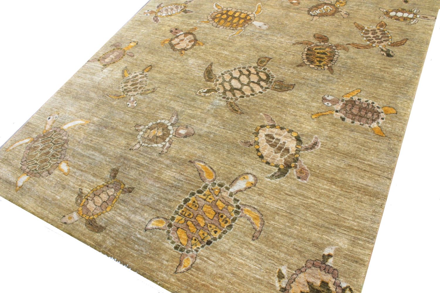 6x9 Modern Hand Knotted Wool Area Rug - MR030171