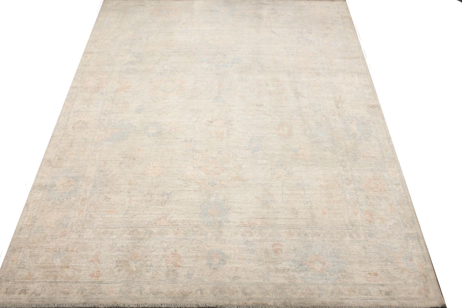 8x10 Oushak Hand Knotted Wool Area Rug - MR030176
