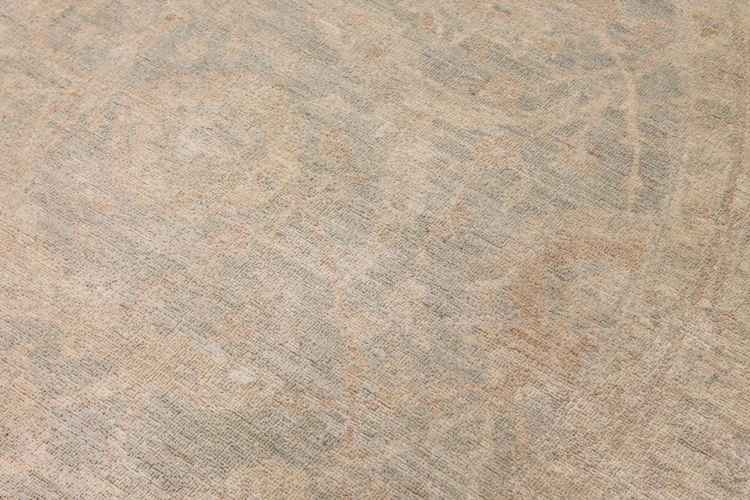 8 ft. Round & Square Peshawar Hand Knotted Wool Area Rug - MR030177