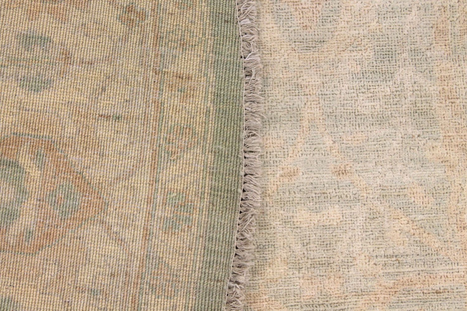 8 ft. Round & Square Peshawar Hand Knotted Wool Area Rug - MR030177