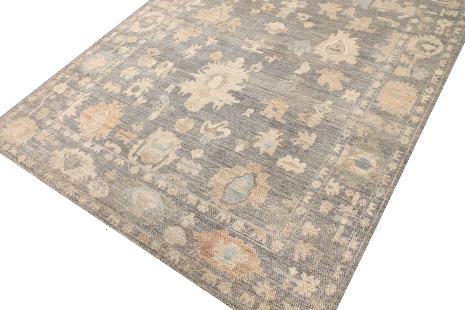 8x10 Oushak Hand Knotted Wool Area Rug - MR030179
