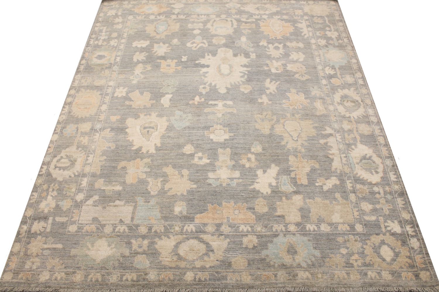 8x10 Oushak Hand Knotted Wool Area Rug - MR030179