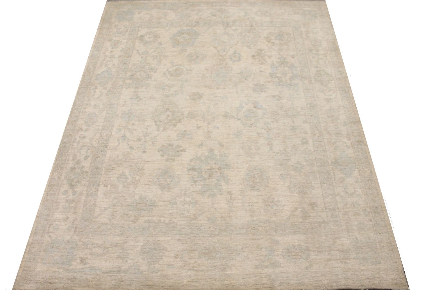 8x10 Oushak Hand Knotted Wool Area Rug - MR030180