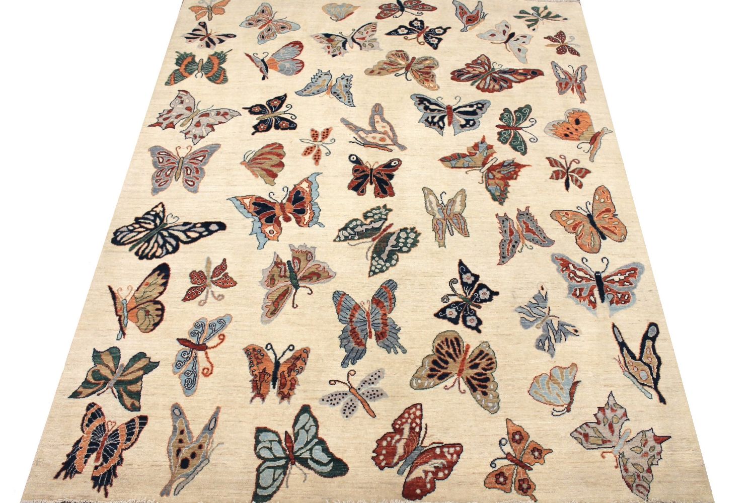 8x10 Modern Hand Knotted Wool Area Rug - MR030181