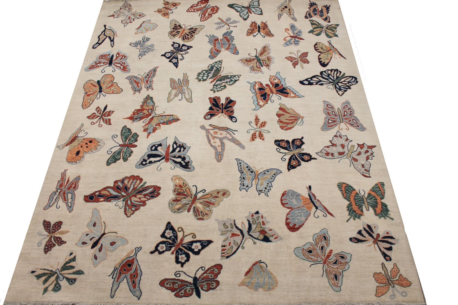 8x10 Modern Hand Knotted Wool Area Rug - MR030181