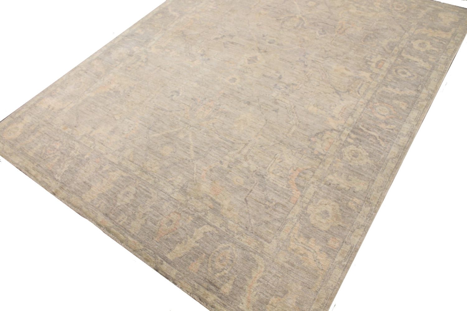 8x10 Oushak Hand Knotted Wool Area Rug - MR030182