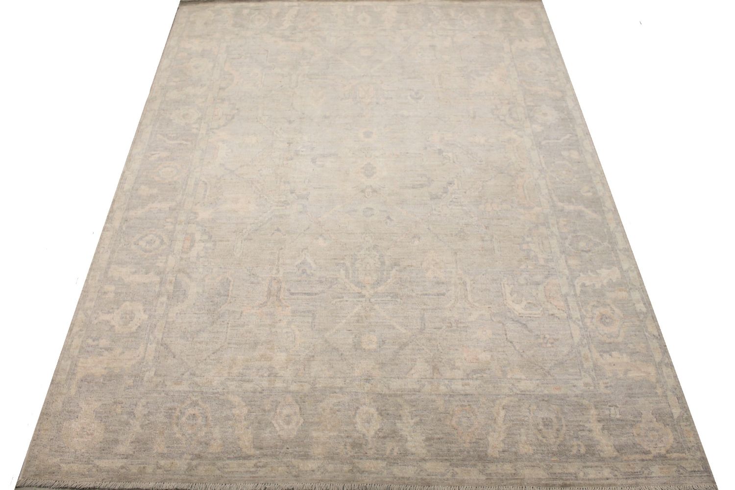 8x10 Oushak Hand Knotted Wool Area Rug - MR030182