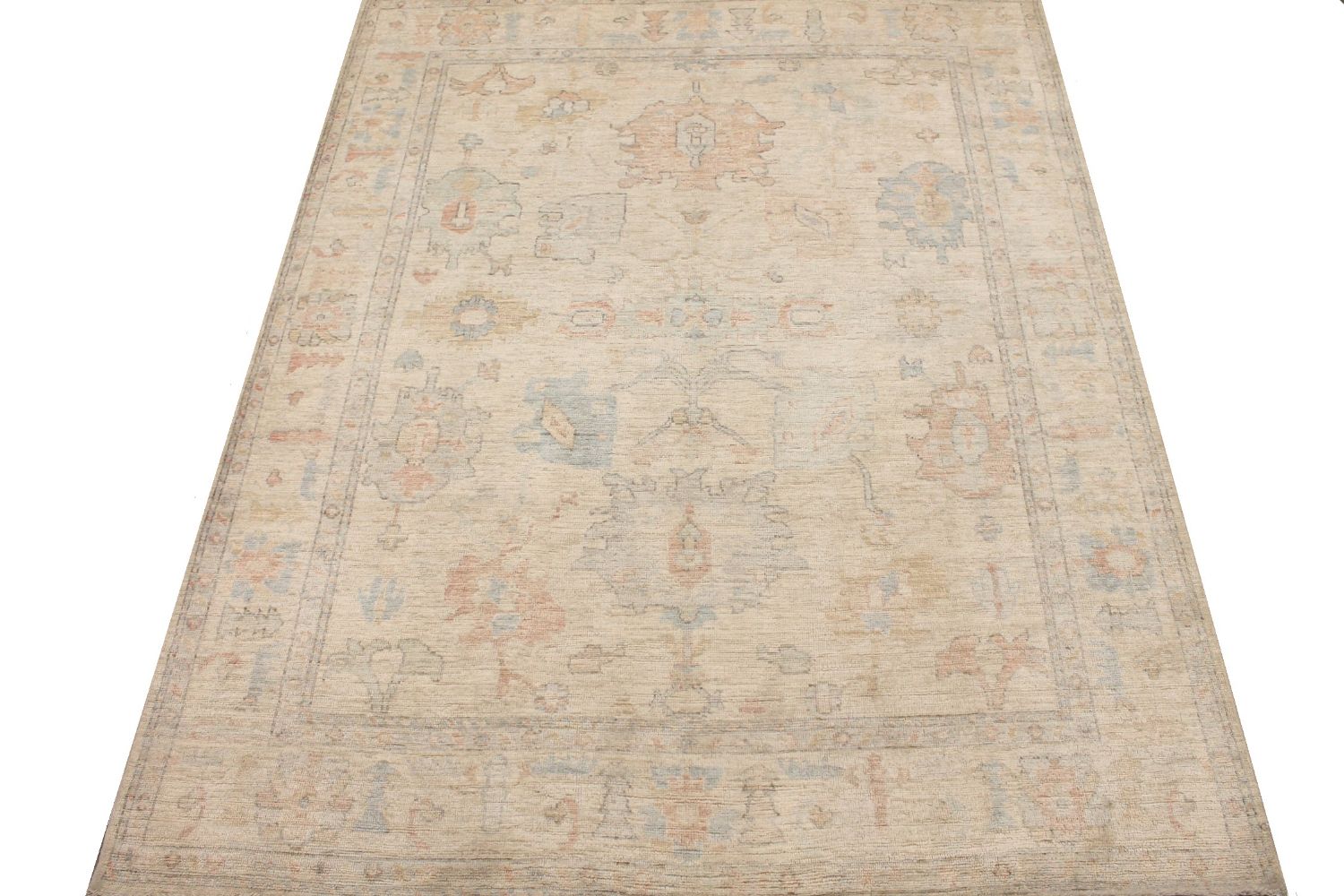 8x10 Oushak Hand Knotted Wool Area Rug - MR030183