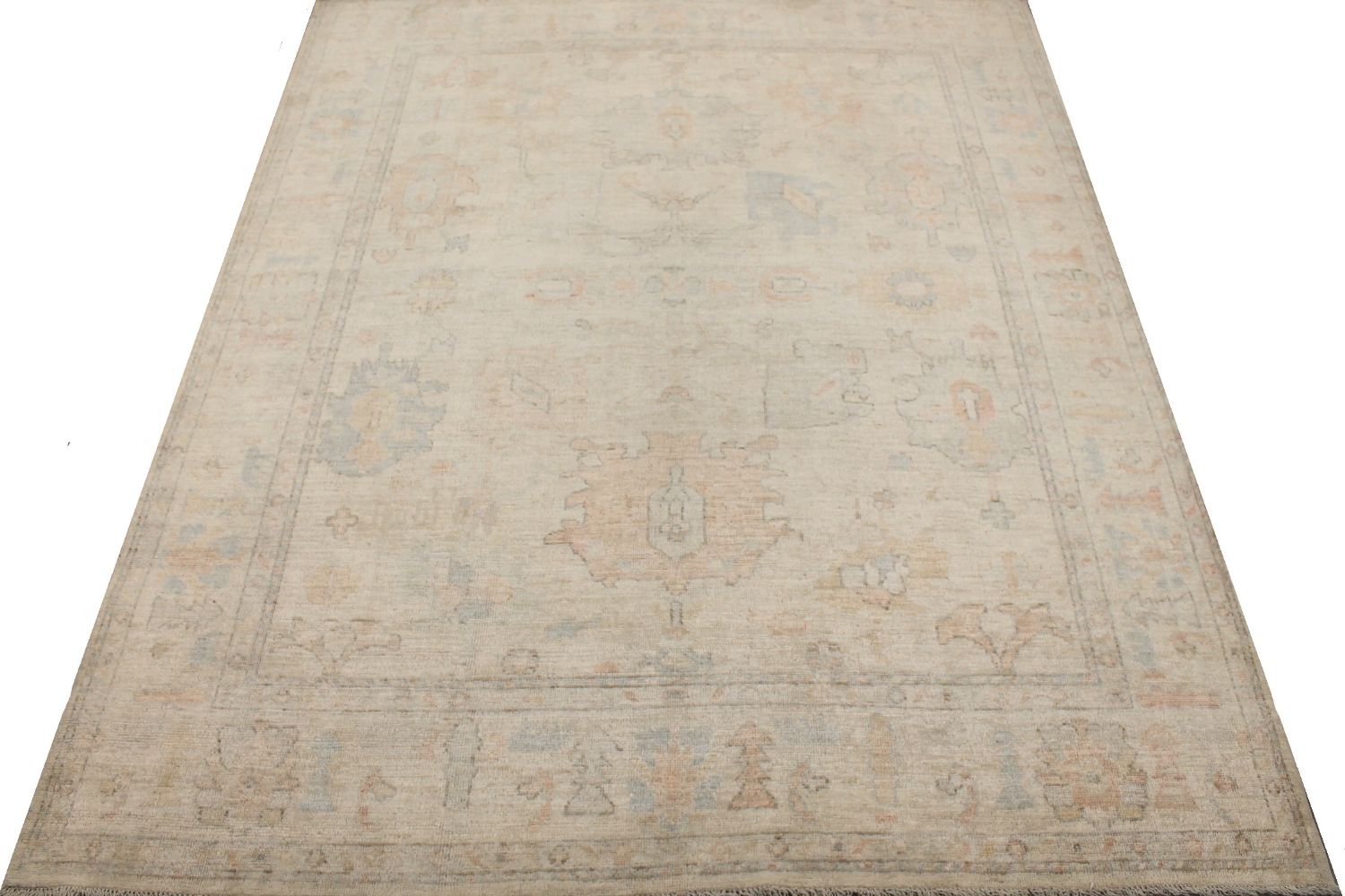 8x10 Oushak Hand Knotted Wool Area Rug - MR030183