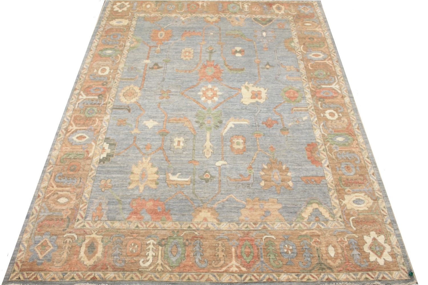 9x12 Oushak Hand Knotted Wool Area Rug - MR030186