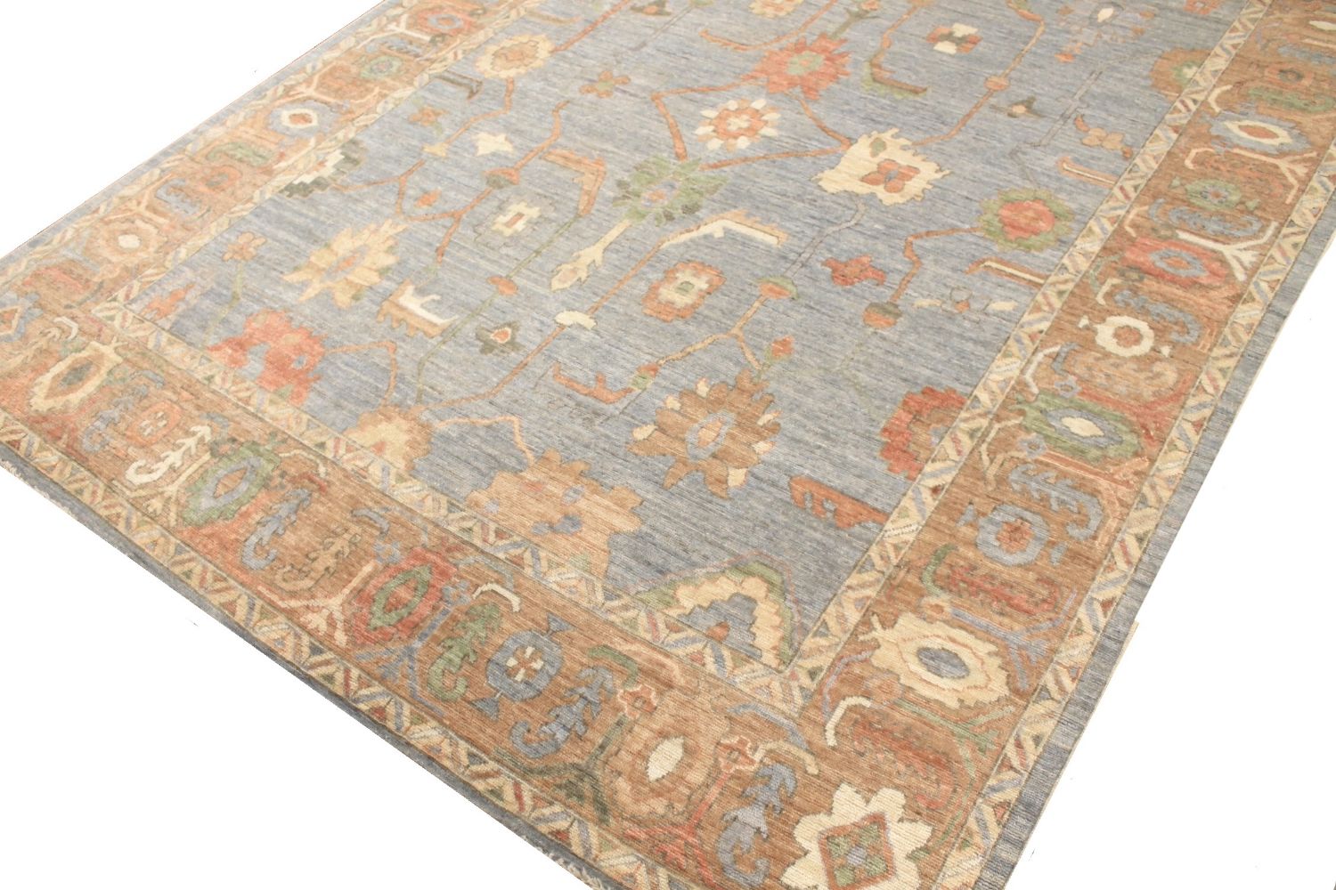 9x12 Oushak Hand Knotted Wool Area Rug - MR030186