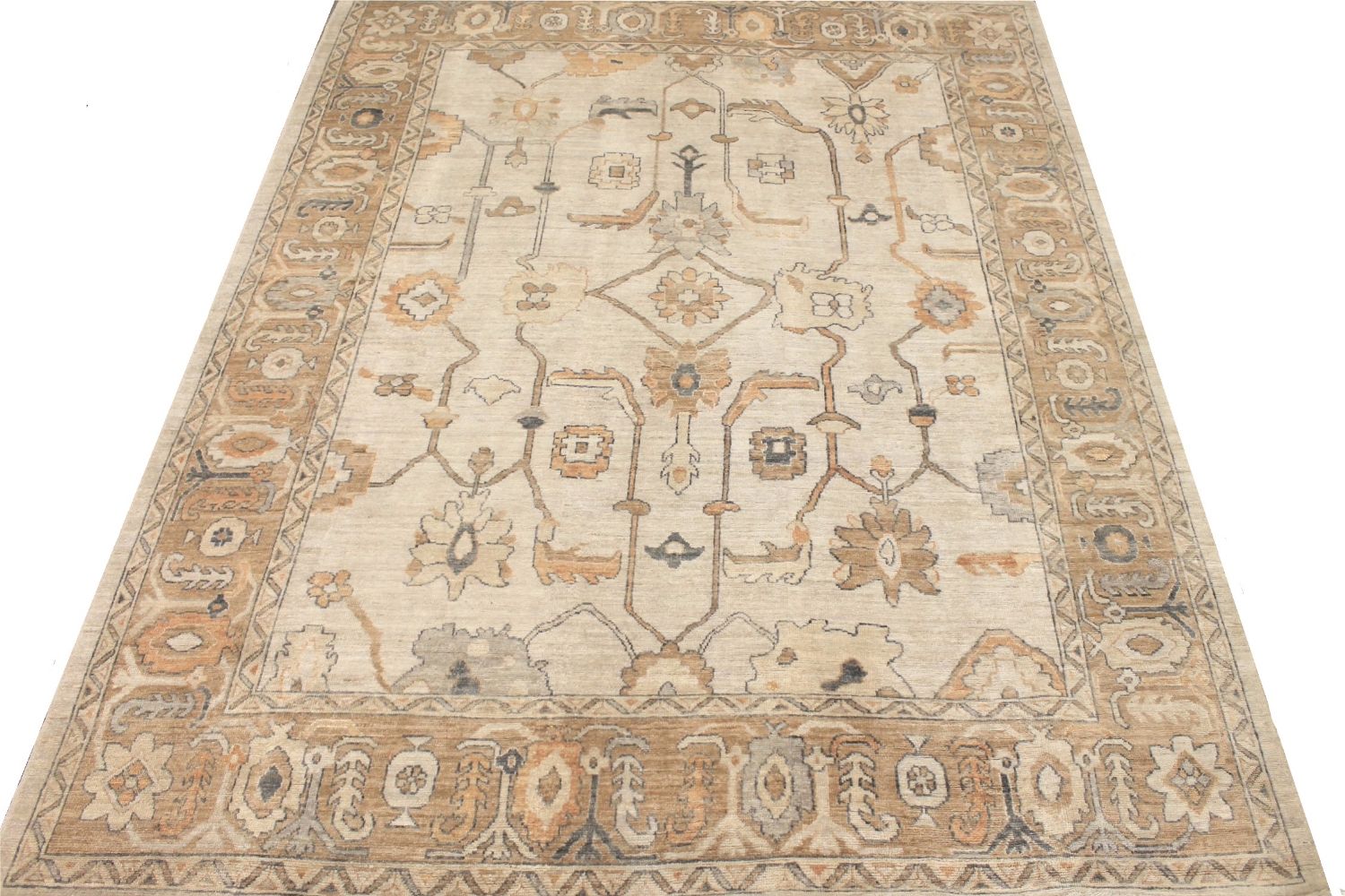 9x12 Oushak Hand Knotted Wool Area Rug - MR030187