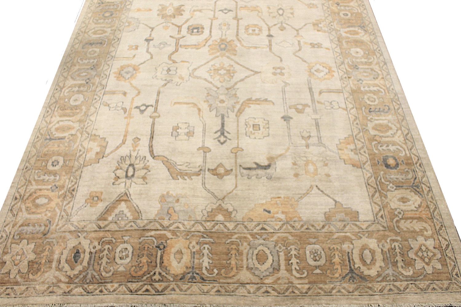 9x12 Oushak Hand Knotted Wool Area Rug - MR030187
