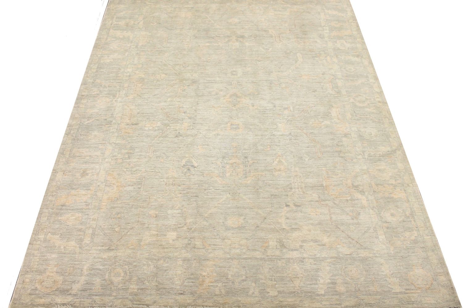 9x12 Oushak Hand Knotted Wool Area Rug - MR030188