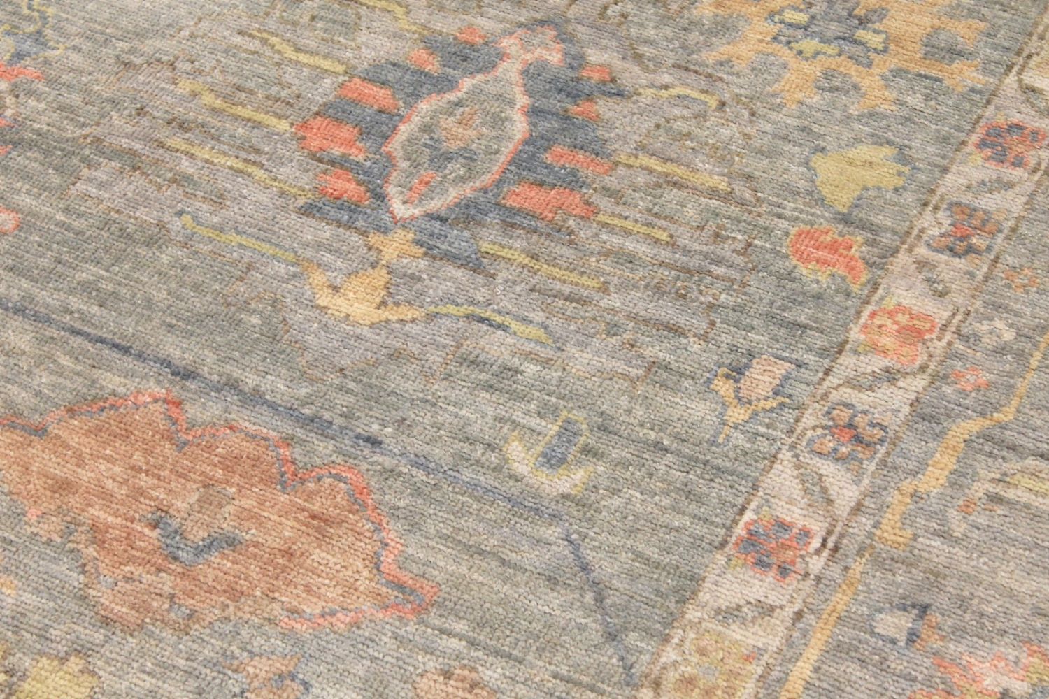 9x12 Oushak Hand Knotted Wool Area Rug - MR030189