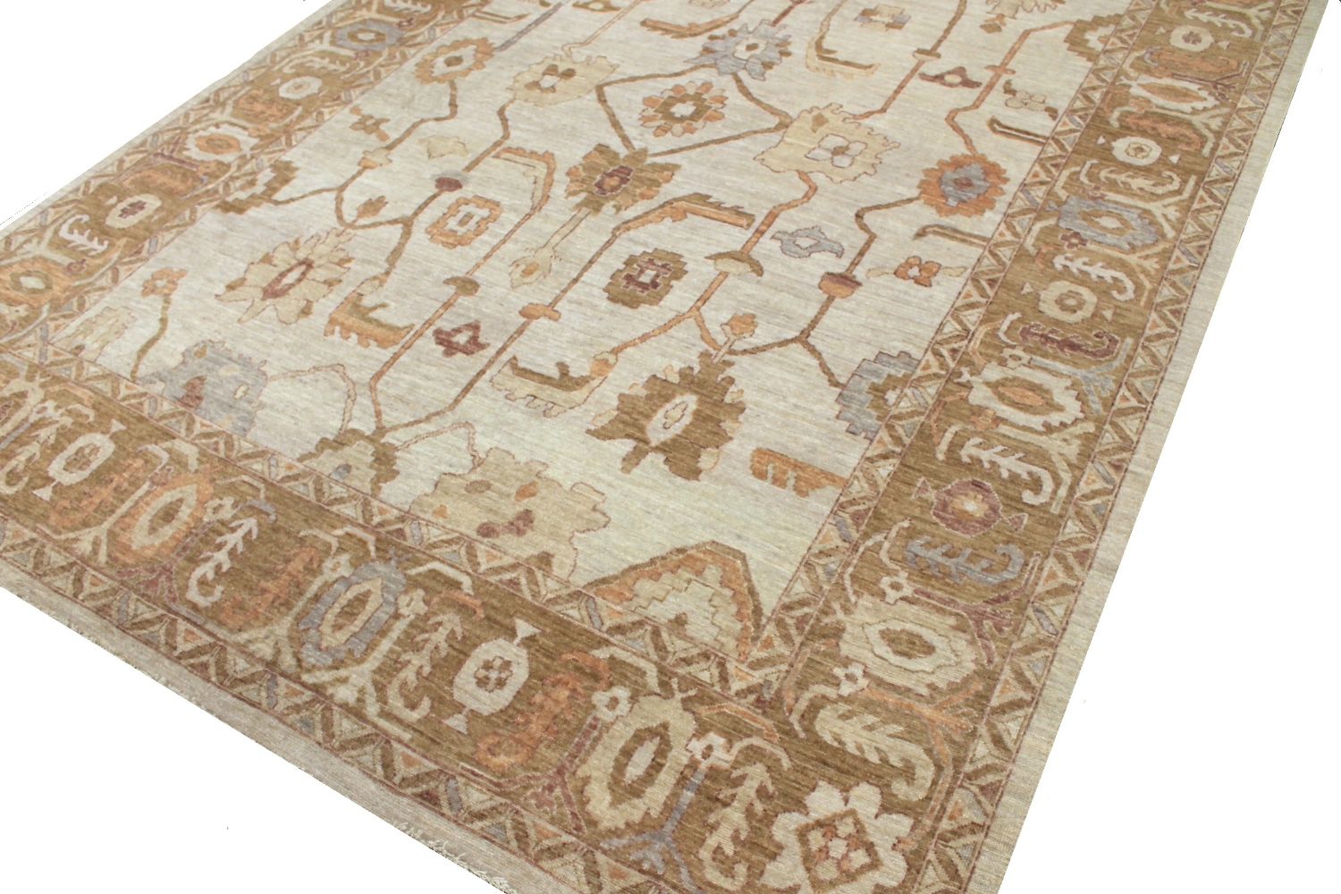 10x14 Oushak Hand Knotted Wool Area Rug - MR030190