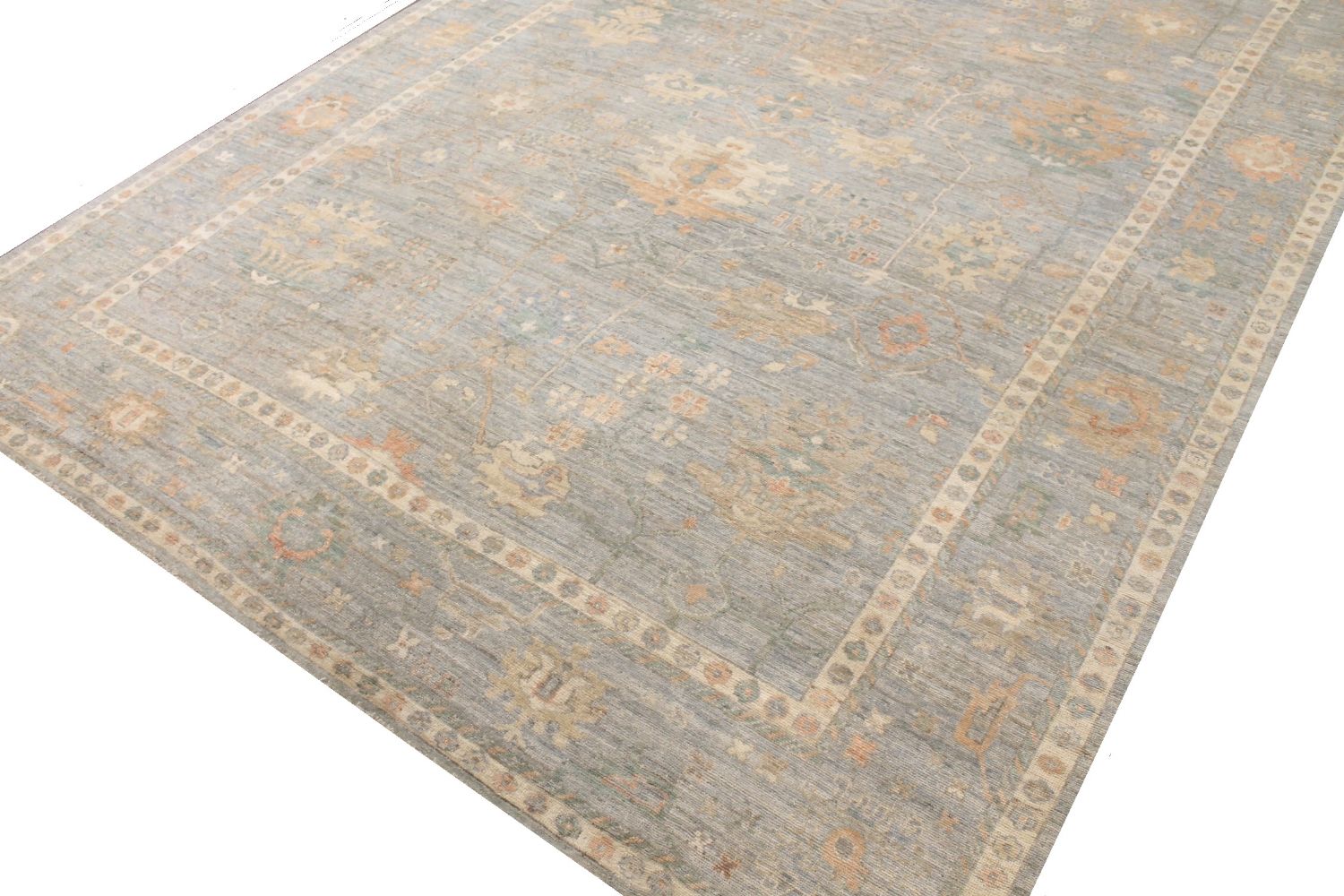 10x14 Oushak Hand Knotted Wool Area Rug - MR030192
