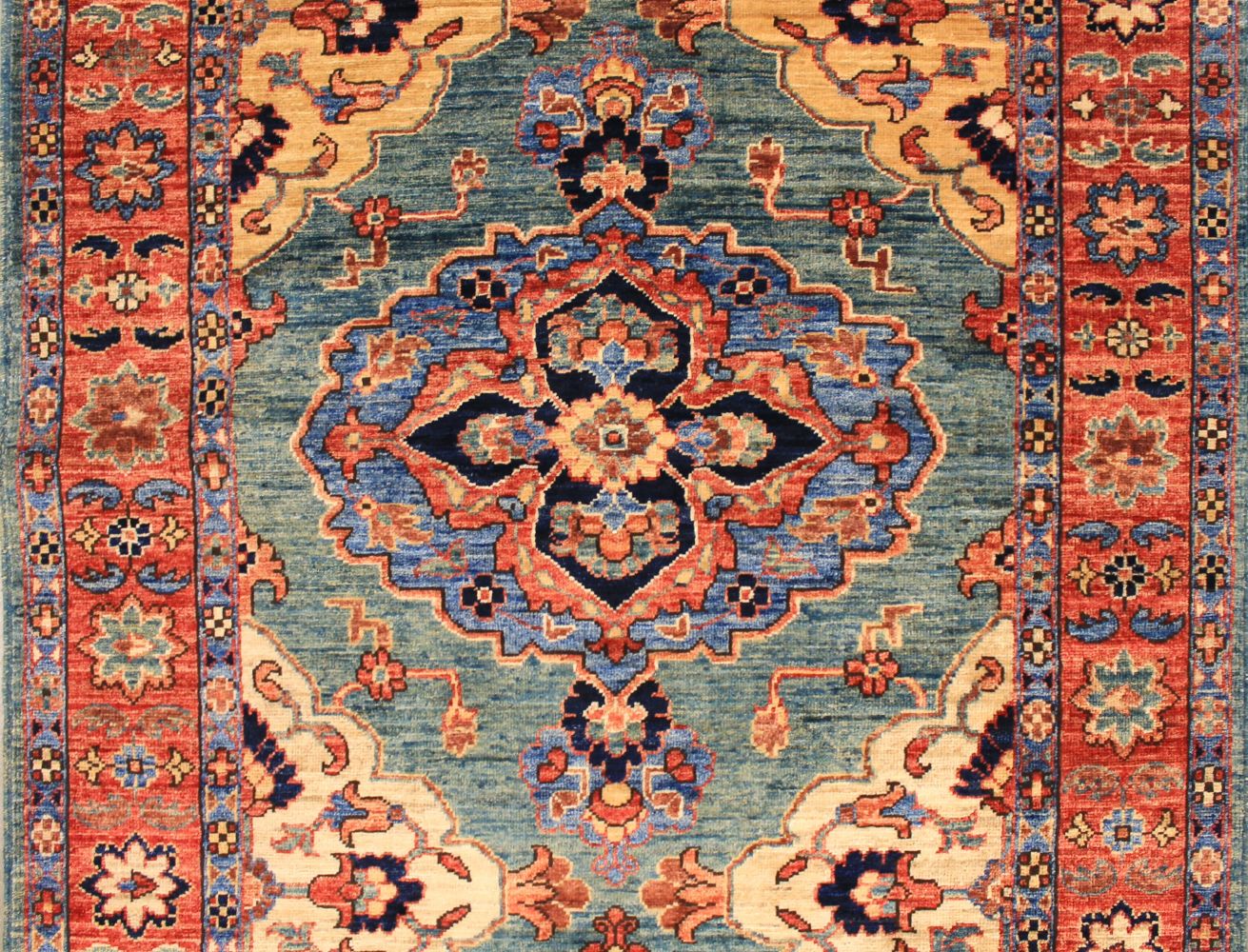 Wide Runner Aryana & Antique Revivals Hand Knotted Wool Area Rug - MR030196